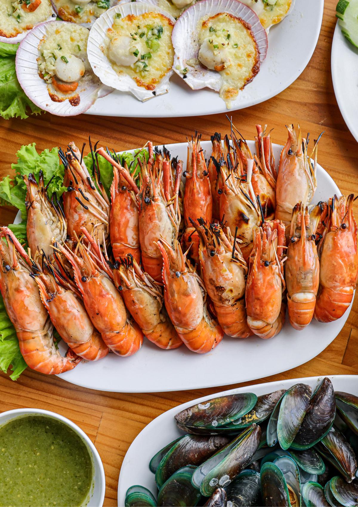 Pescados y mariscos frescos del Atlántico - Restaurante Arguineguín